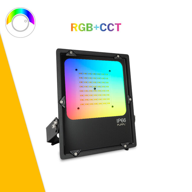 MiBoxer/Mi-Light LED-valonheitin 50W RGB+CCT IP65 musta | FUTT02