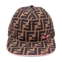 Cap with logo print Fendi Cap with logo print