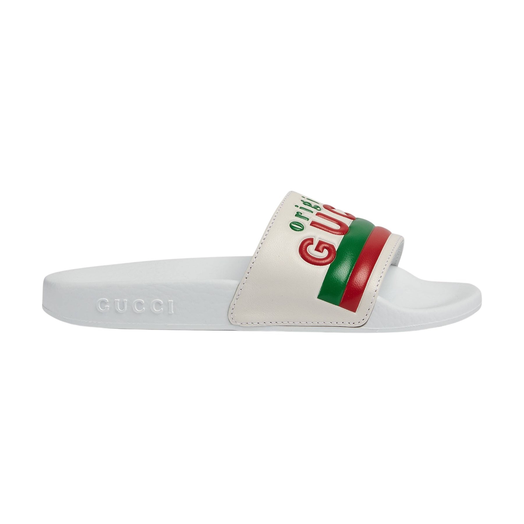 Gucci witte slippers met Original Gucci logo - Lolly Pop Kindermode