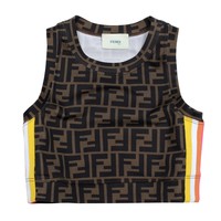 Top met FF all-over print Fendi Top met FF all-over print
