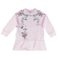 Monnalisa Sweater dress with floral design Sweater dress with floral design