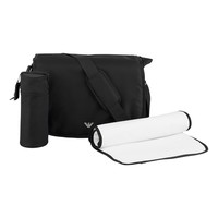 Emporio Armani Changing bag with changing mat black Changing bag with changing mat black