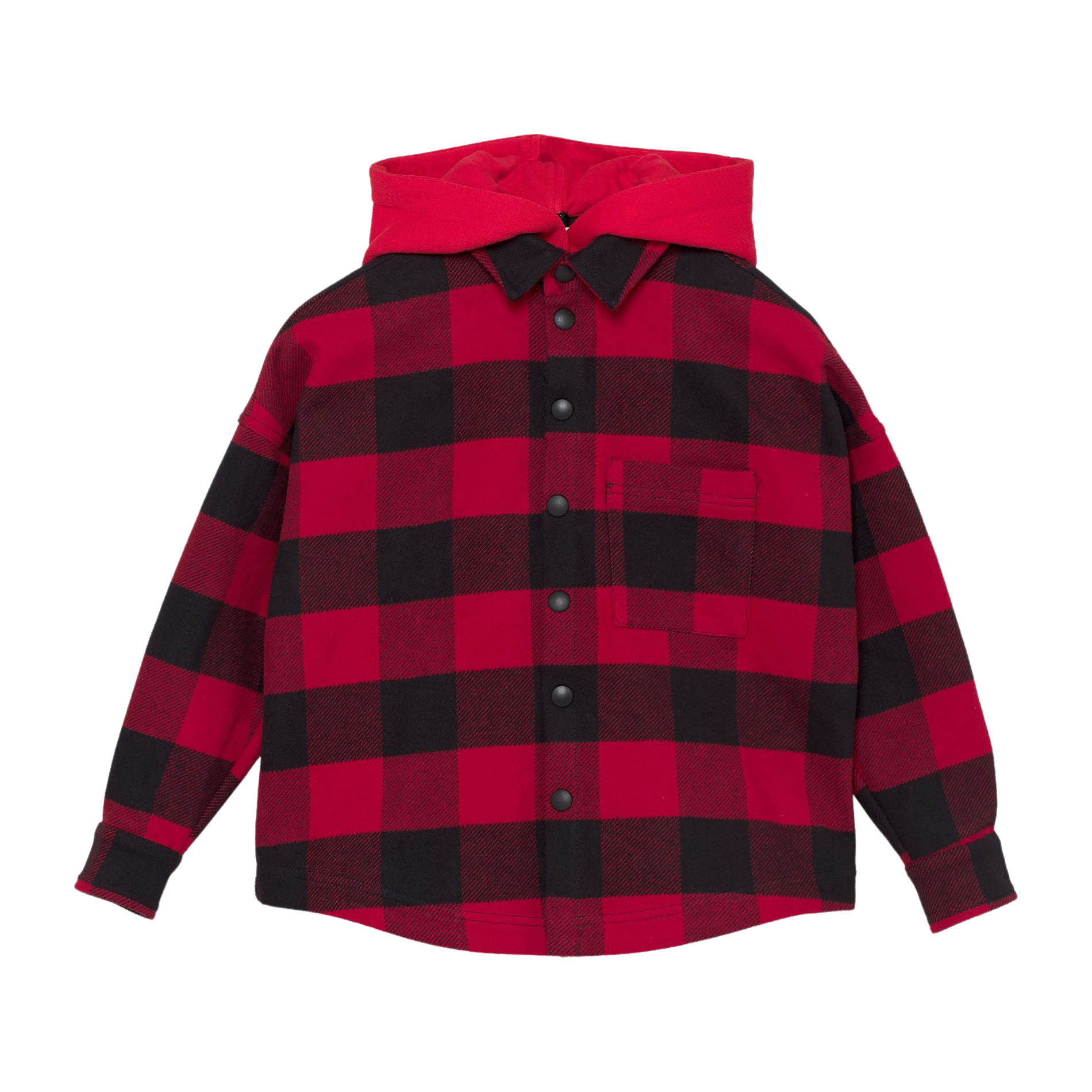 red flannel zip up jacket