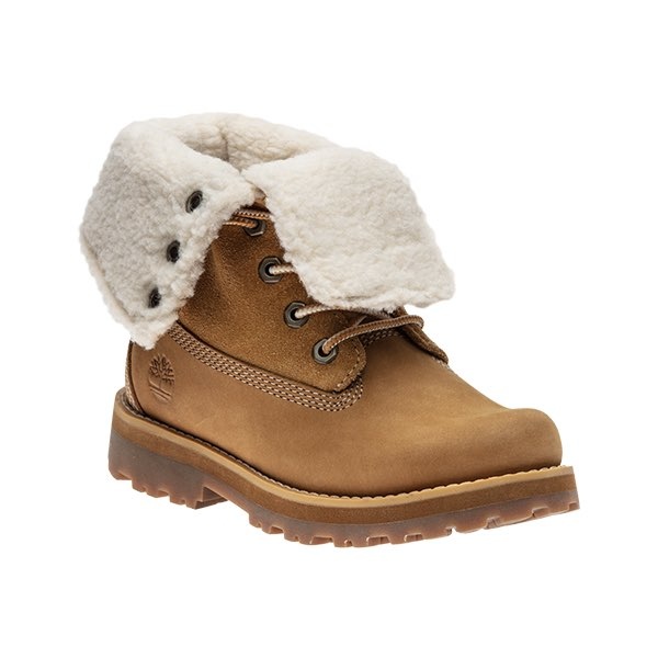 Timberland beige gevoerde laarzen met veters - Lolly Pop Kindermode