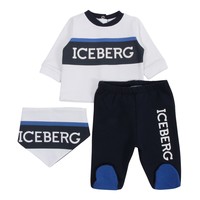 ICEBERG Baby suit with bib Baby suit with bib