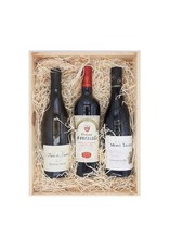 Geschenkkist Wijn met 3 exclusieve Franse wijnen