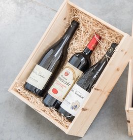 Geschenkkist Wijn met 3 exclusieve Franse wijnen