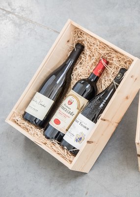 Geschenkkist Wijn met 3 exclusieve Franse wijnen