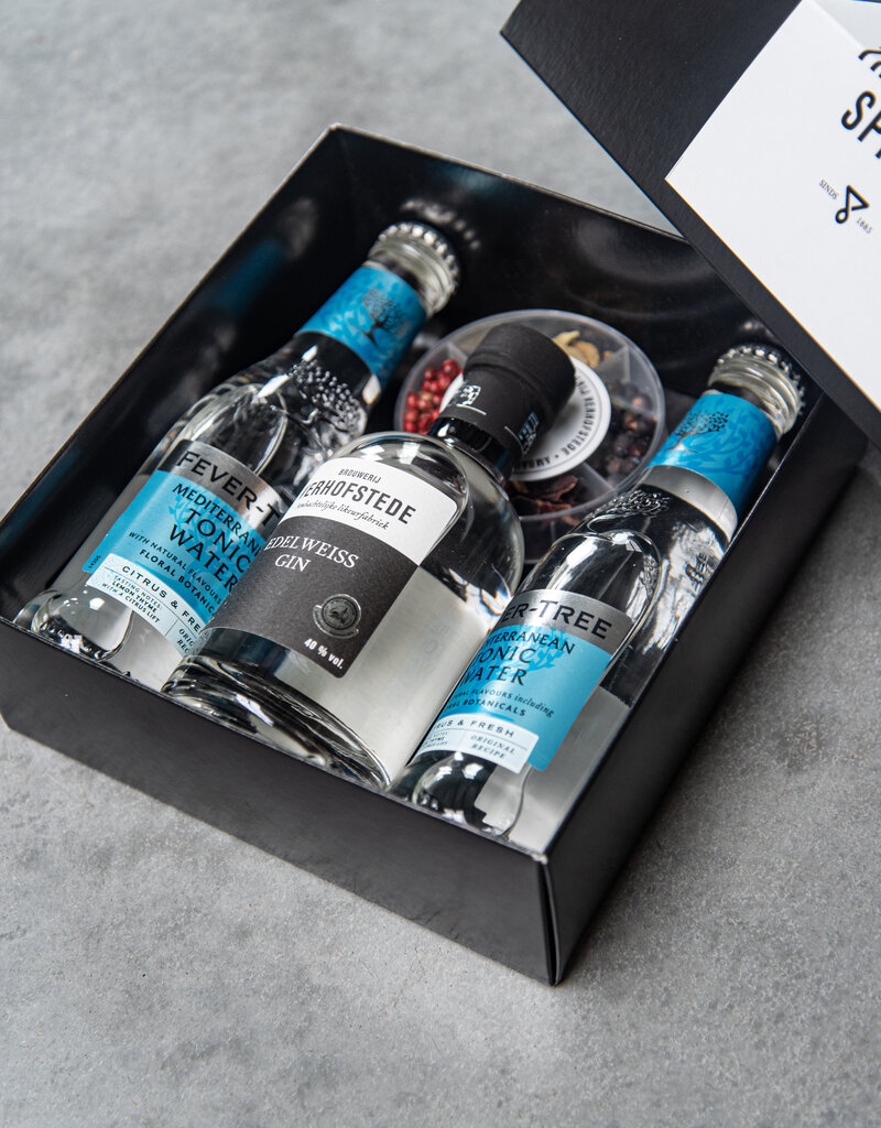 Geschenkdoos Edelweiss Gin Tonic & kruiden