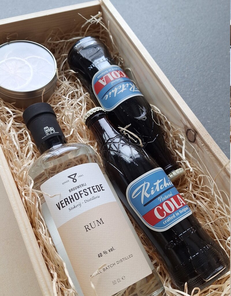 Geschenkkist Rum cola Medium