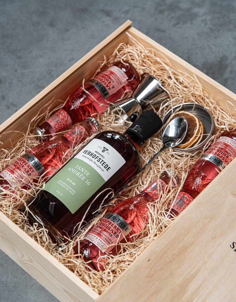 Geschenkkist L Verhofstede Spritz met barmateriaal