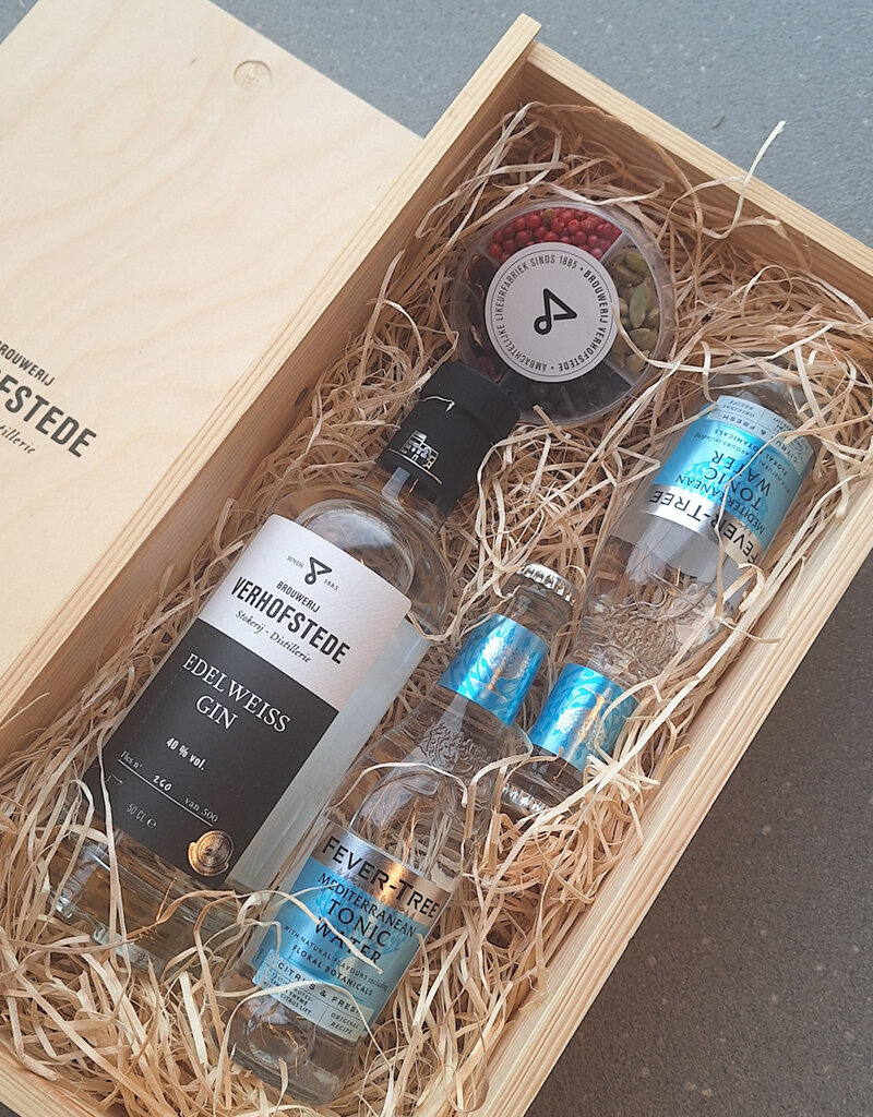 Geschenkkist Edelweiss Gin Tonic & kruiden