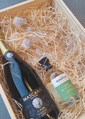 Geschenkkist L Sparkling Limon met glazen