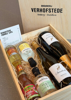 Geschenkkist Alcoholvrije wijn, bubbel & mocktails xl
