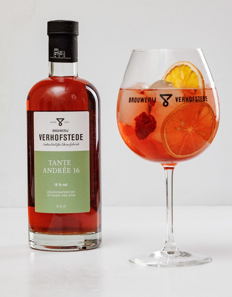 Verhofstede Spritz: Tante Andrée 16° + tonic
