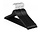 Relaxwonen - kledinghanger 20 stuks - klerenhanger - kleerhanger - broekenstang - hout zwart