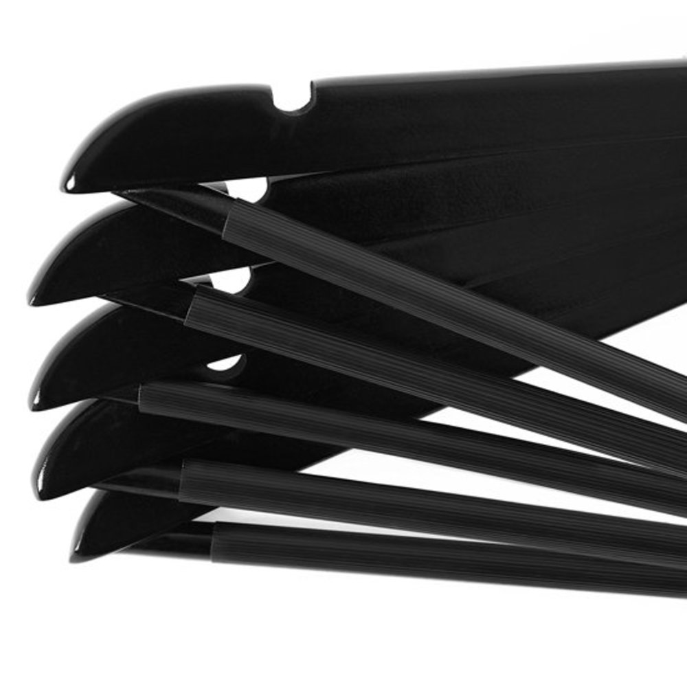 Relaxwonen Relaxwonen - kledinghanger 20 stuks - klerenhanger - kleerhanger - broekenstang - hout zwart