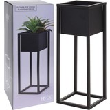 Relaxwonen Relaxwonen - Bloempot - Metaal - Bloemen - Plantenpot - Voor Binnen - Zwart - 70 cm Relaxwonen Relaxwonen - Bloempot - Metaal - Bloemen - Plantenpot - Voor Binnen - Zwart - 70 cm