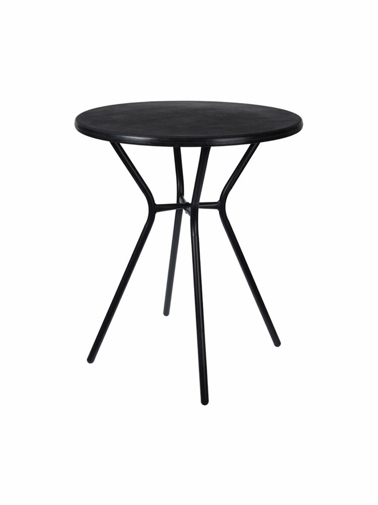 Relaxwonen - Bijzettafel - Tafel - Tuin tafel - Zwart - Rond Relaxwonen - Bijzettafel - Tafel - Tuin tafel - Zwart - Rond