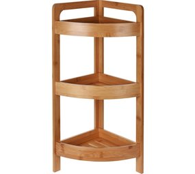 Relaxwonen - badkamer kast - Badkamerrek - bamboe - milieuvriendelijk - 3 Laags - 23x61cm Relaxwonen - badkamer kast - Badkamerrek - bamboe - milieuvriendelijk - 3 Laags - 23x61cm