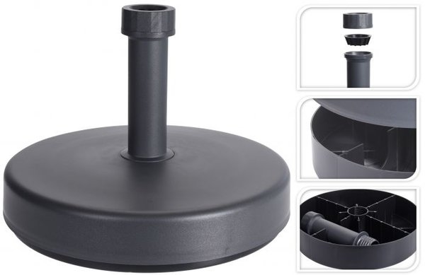 Relaxwonen Relaxwonen - Parasolvoet - Parasolhouder - Vulbaar tot 25KG - Relaxwonen Relaxwonen - Parasolvoet - Parasolhouder - Vulbaar tot 25KG -