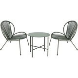 Relaxwonen - tuinset - Zwart - tafel + 2 stoelen