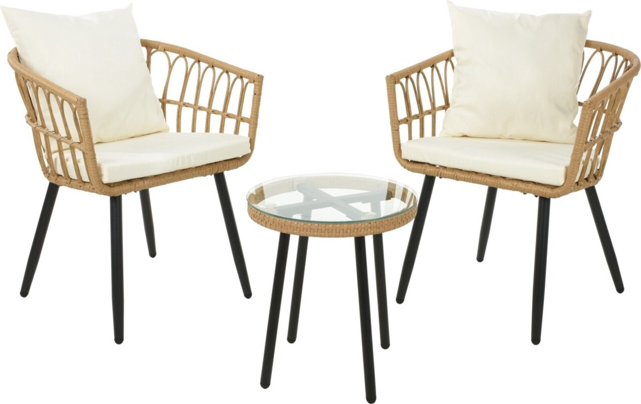 Relaxwonen Relaxwonen - Tuinset - 2 Stoelen + tafel - Rotan Relaxwonen Relaxwonen - Tuinset - 2 Stoelen + tafel - Rotan