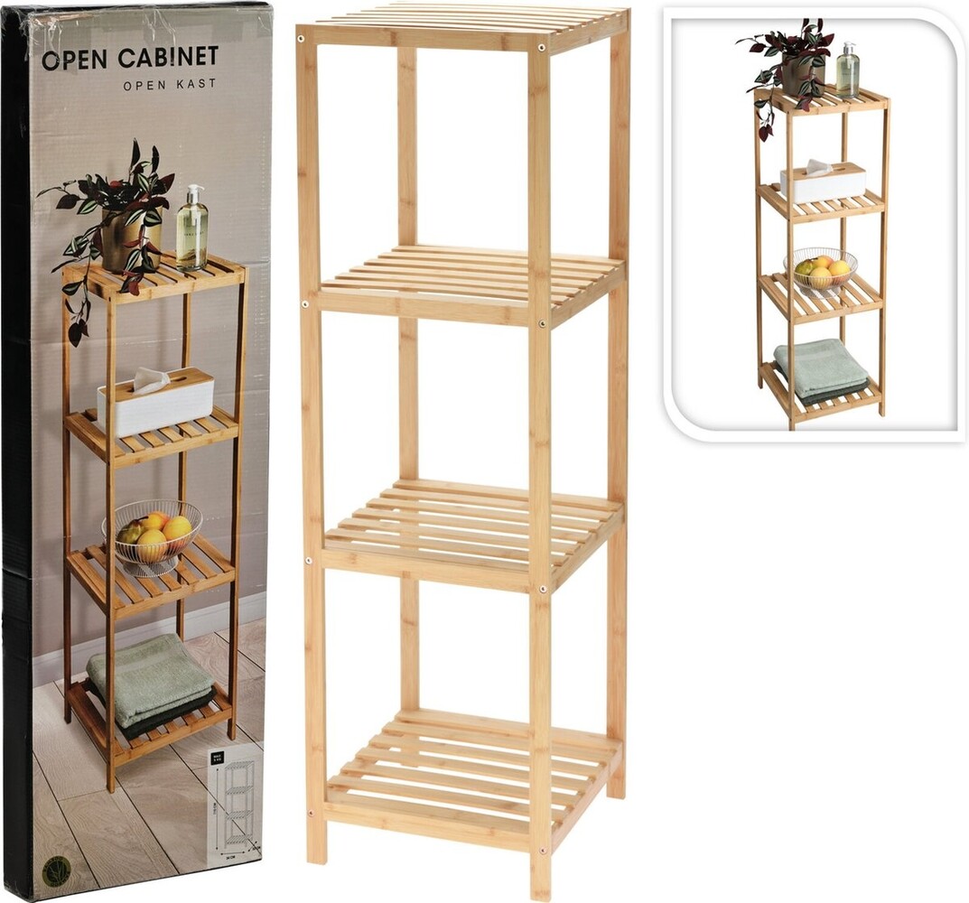 Relaxwonen - Opbergrek - Badkamerrek - Bamboe - 4 laags