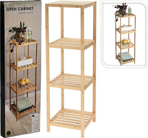 Relaxwonen - Opbergrek - Badkamerrek - Bamboe - 4 laags