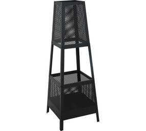 Relaxwonen - Tuinhaard - 40x40cm - 113 cm hoog - Zwart Relaxwonen - Tuinhaard - 40x40cm - 113 cm hoog - Zwart