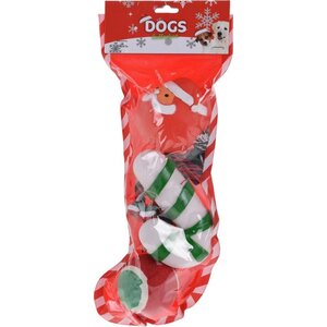 Honden Kerstcadeau Sok - 4 Delig