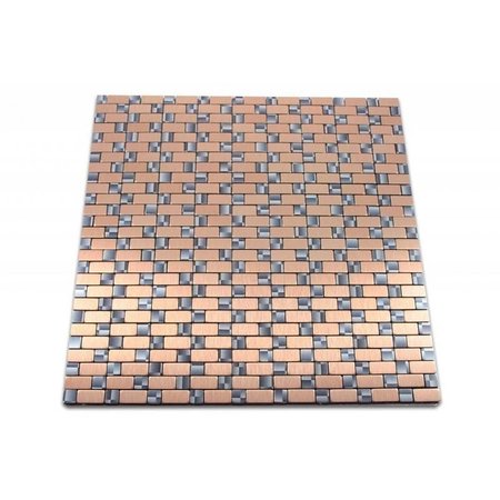 Luxury Tiles Self adhesive mosaic tiles cooper, pink