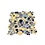 Luxury Tiles Modesto- Ceramic Mosaic Tile Pebble blue / gold mix