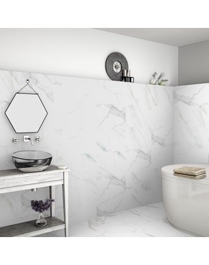 Luxury Tiles Calacatta Marble Effect 60x30 Matt Tiles