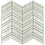 Luxury Tiles Chevron Archway White Mosaic Tile