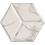 Verona Augustus White Hexagon Decor Floor & Wall Tiles