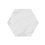 British Ceramic Tiles BCT48466 British Ceramic Tile Hex White Marble Hexagon Porcelain Wall Floor Tile