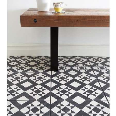 Retro Black feature floor tile BCT53606 - Luxury Tiles