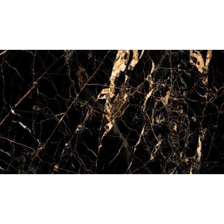 Luxury Tiles  Gold Creama  & Jet Black Marble Effect 60cm x 120cm Floor and Wall Tile