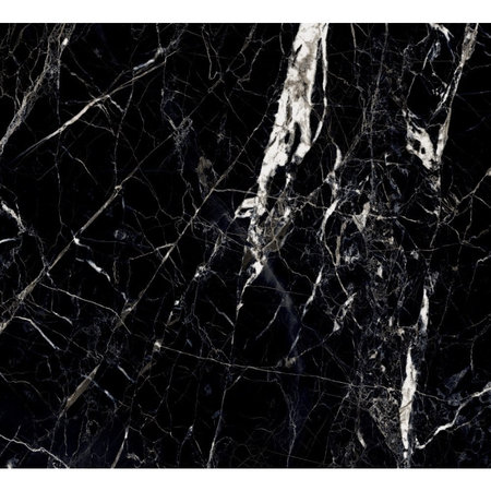 White Gold & Onyx Black Marble stone effect Wall and floor Tile