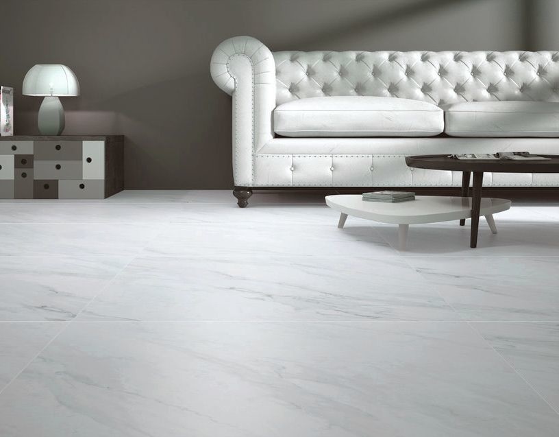 Ultimate Grey Matt Marble Effect Porcelain Wall Floor Tile Pack Of L Mm W Mm