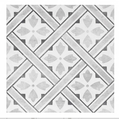 British Ceramic Tiles Mr Jones Charcoal Pattern 330x330 Porcelain