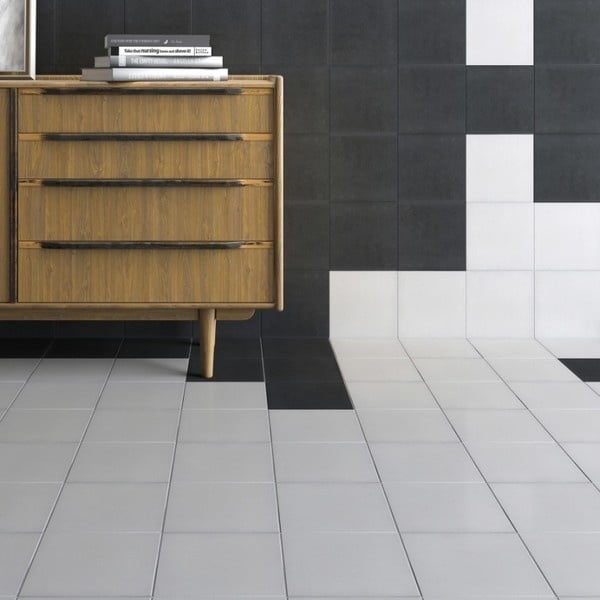 Fitzgrovia White And Black Wall Floor Tiles Luxury Tiles