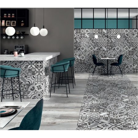 Luxury Tiles Grey mix pattern 20 x 20cm tile