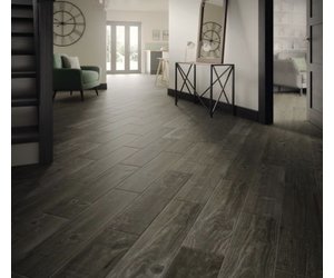 Heritage Dark Grey Wood Effect Porcelain 850 X 200mm Tile Luxury Tiles