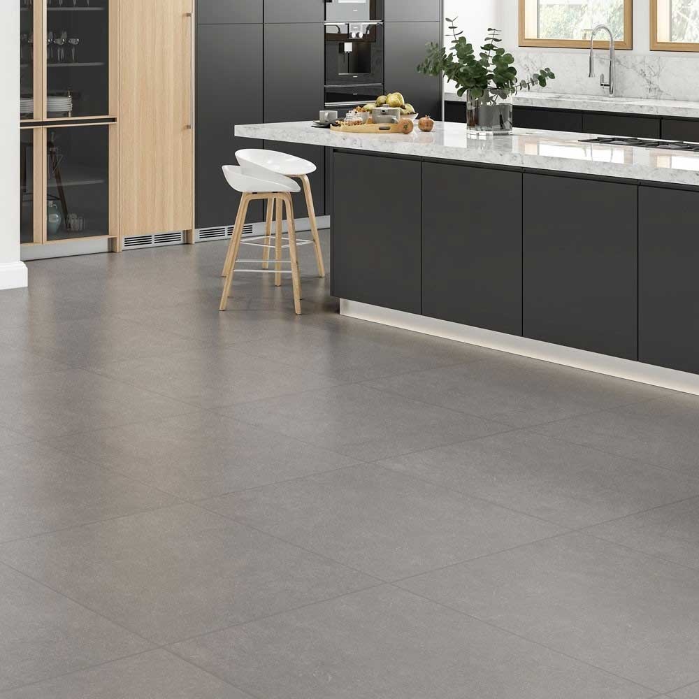 Kingston Grey 605x605 Mm Stone Effect Tile Luxury Tiles