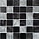 Luxury Tiles Lavish Black & Silver Crackle Glass Mosaic tile 300 x 300mm