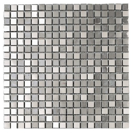 Dune Dune Metallic Silver D940 Mosaic Tile 30x30cm