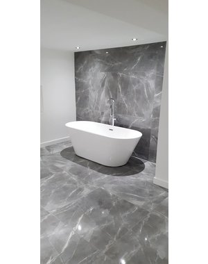 Luxury Tiles Velar Grey Polished Marble Effect Tile
