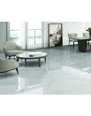 Luxury Tiles Gentle Calacatta Marble Effect 45x45cm floor tile